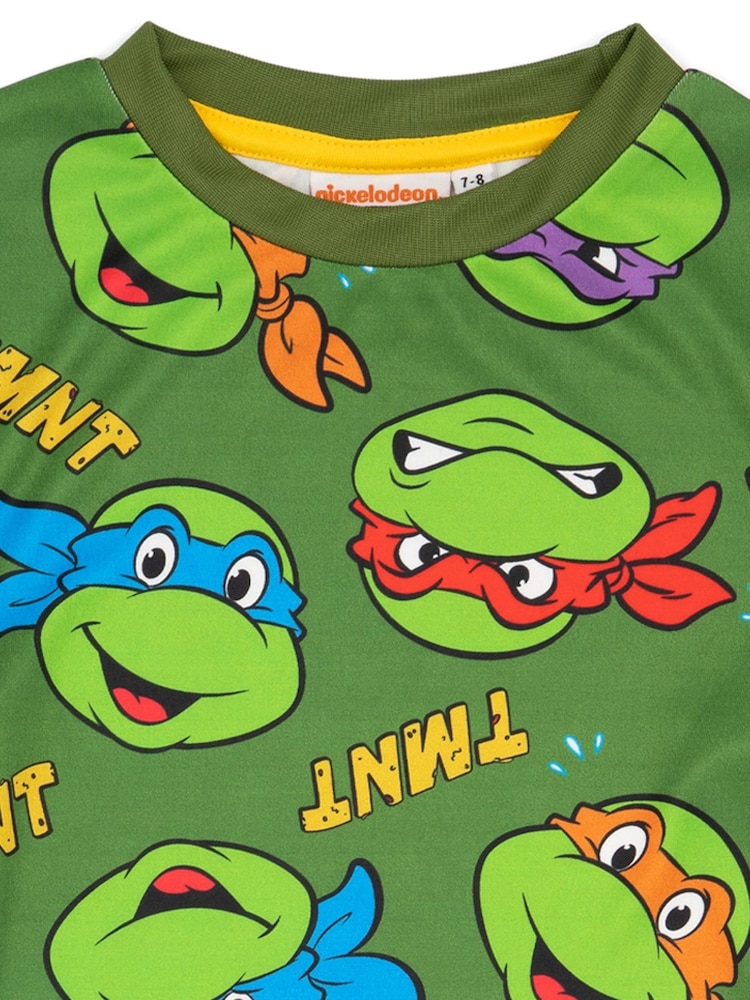 Vanilla Underground Green Teenage Mutant Ninja Turtles Boys Long Leg Pyjamas - Image 3 of 4