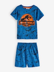 Vanilla Underground Blue Boys Jurassic World Licensing Short Pyjamas - Image 1 of 7