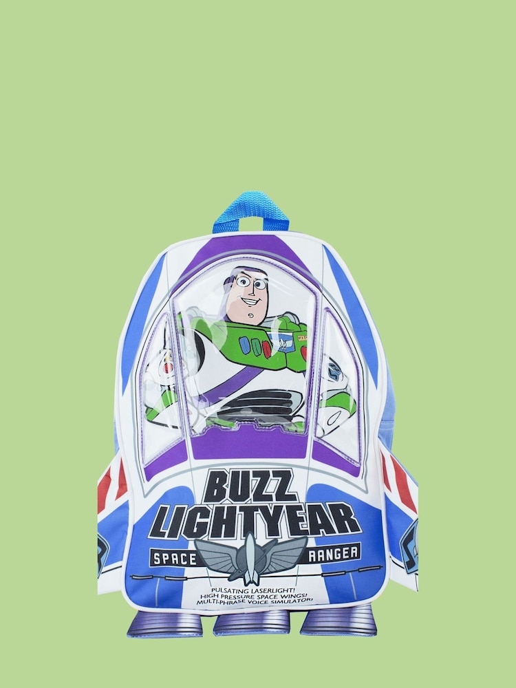 Vanilla Underground Blue Toy Story Buzz Lightyear Box Novelty 3D Backpack - Image 1 of 6