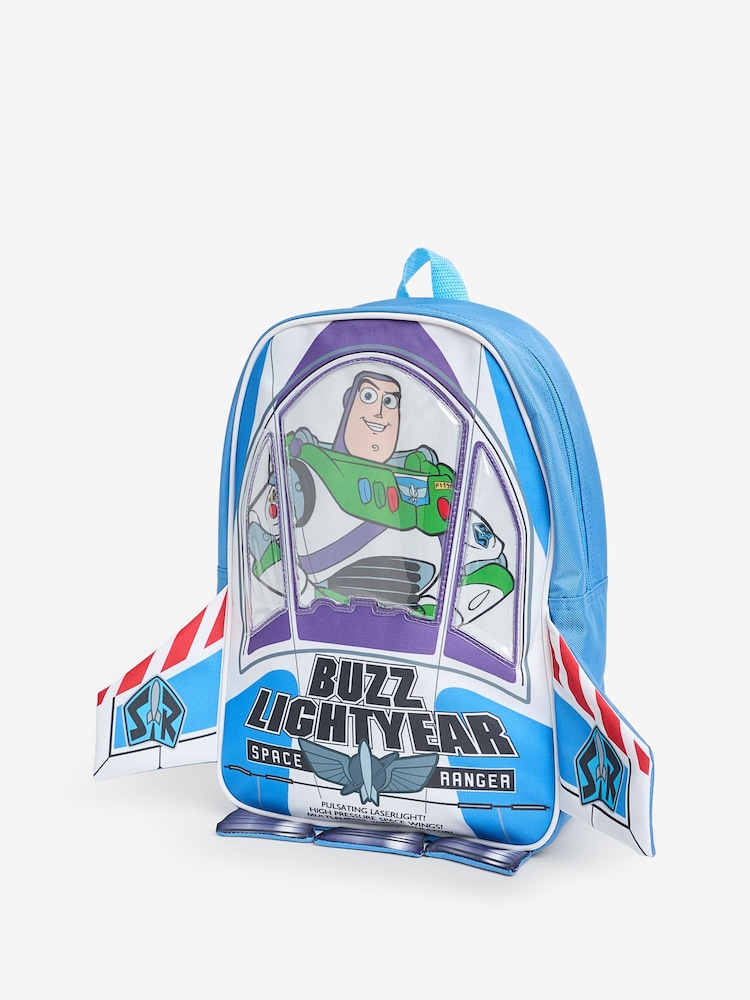 Vanilla Underground Blue Toy Story Buzz Lightyear Box Novelty 3D Backpack - Image 2 of 6