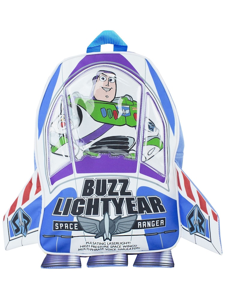 Vanilla Underground Blue Toy Story Buzz Lightyear Box Novelty 3D Backpack - Image 3 of 6