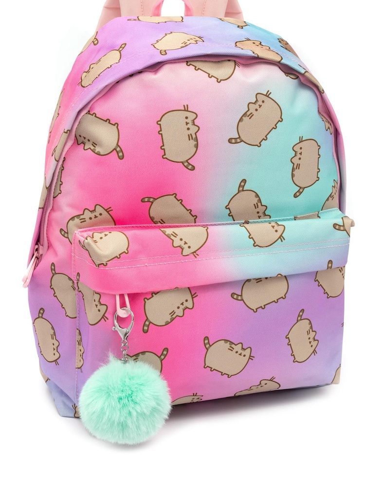 Vanilla Underground Pink Pusheen Ombre Backpack With Pom Pom - Image 2 of 7