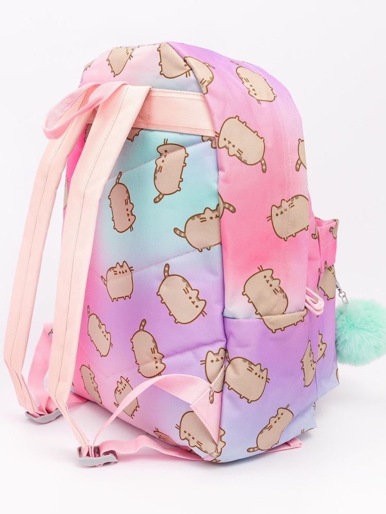 Vanilla Underground Pink Pusheen Ombre Backpack With Pom Pom - Image 3 of 7