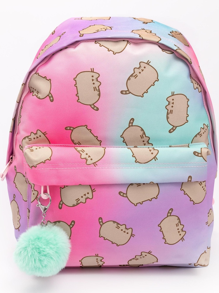 Vanilla Underground Pink Pusheen Ombre Backpack With Pom Pom - Image 4 of 7