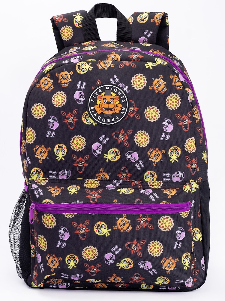 Vanilla Underground Black Five Nights At Freddy's Boys 4 Piece Backpack Set - Image 2 of 5