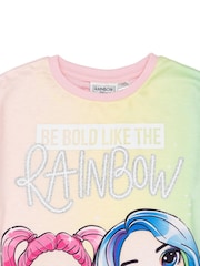 Vanilla Underground Girls Rainbow High Licensing 100% Cotton Short Pyjamas - Image 4 of 6