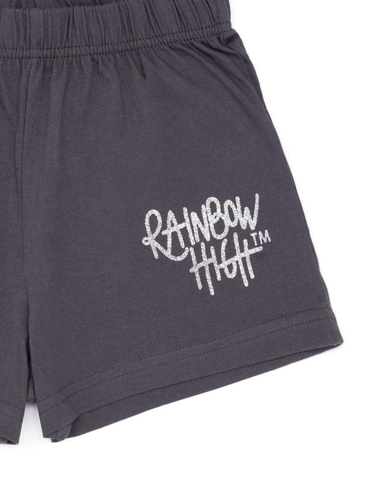 Vanilla Underground Girls Rainbow High Licensing 100% Cotton Short Pyjamas - Image 5 of 6