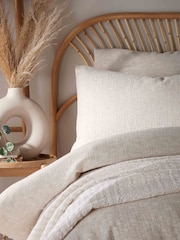 Vantona Stone Stone Gauze Duvet Cover Set - Image 1 of 3