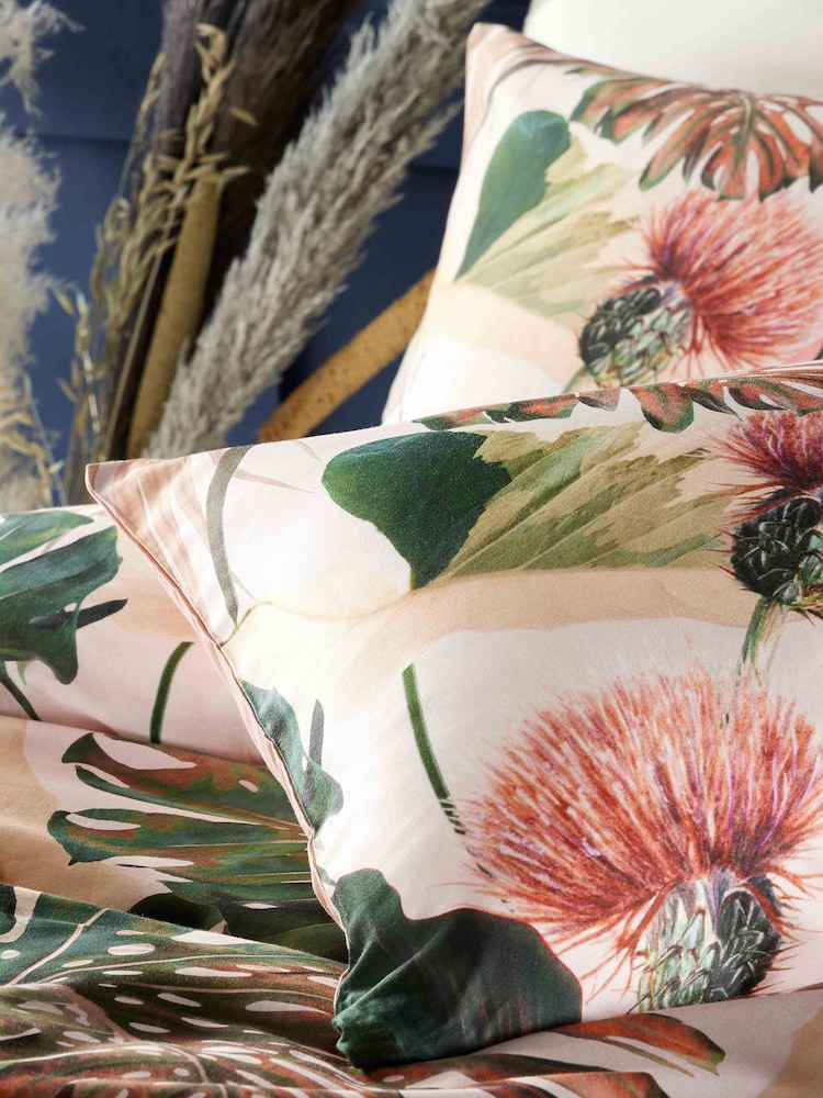 Vantona Multi 100% Cotton Sienna Tropical Duvet Cover Set - Image 3 of 3