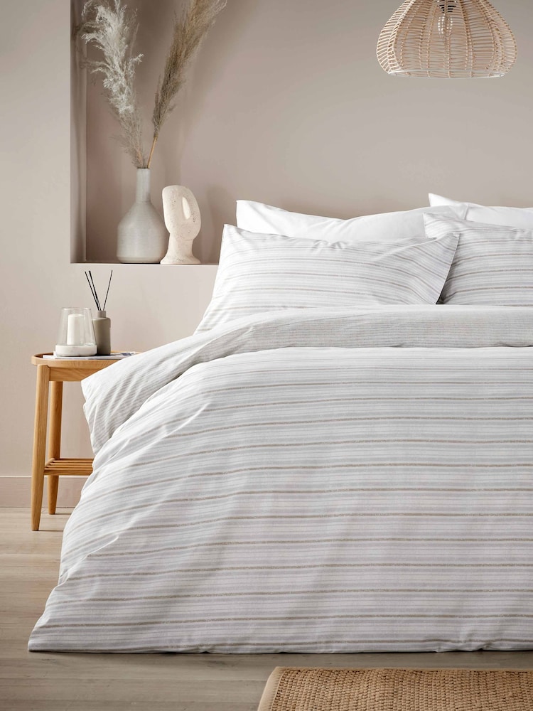 Vantona Boucle Stripe Duvet Cover Set - Изображение 1 из 3