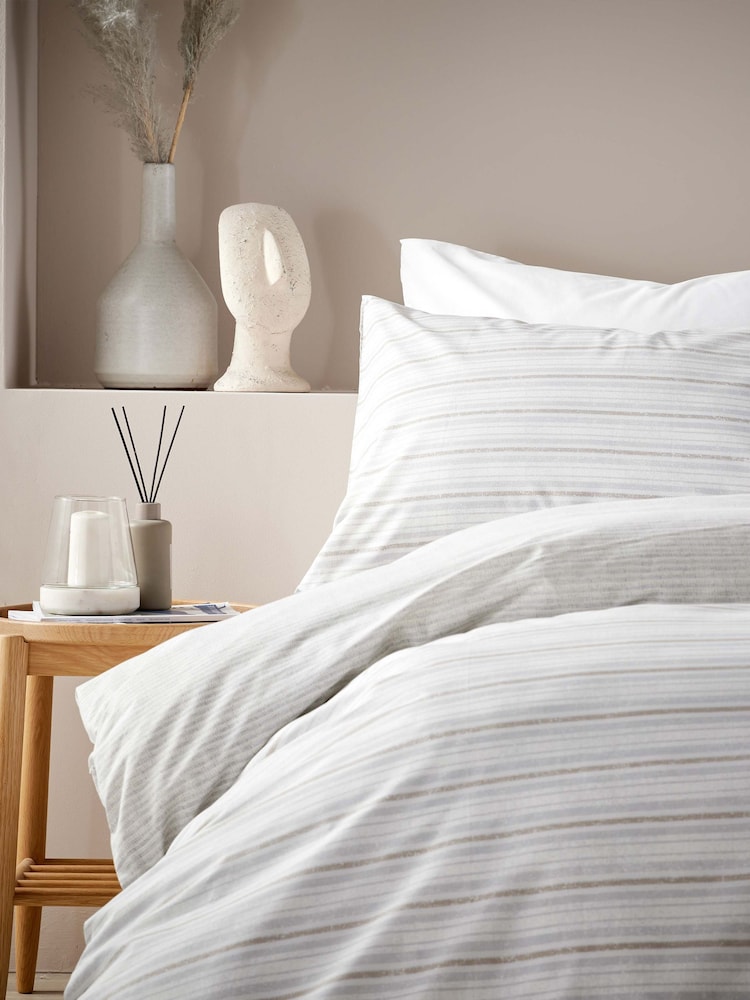 Vantona Boucle Stripe Duvet Cover Set - Изображение 2 из 3
