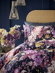 Vantona NavyMulti 100% Cotton Clarence Duvet Cover Set - Image 3 of 4
