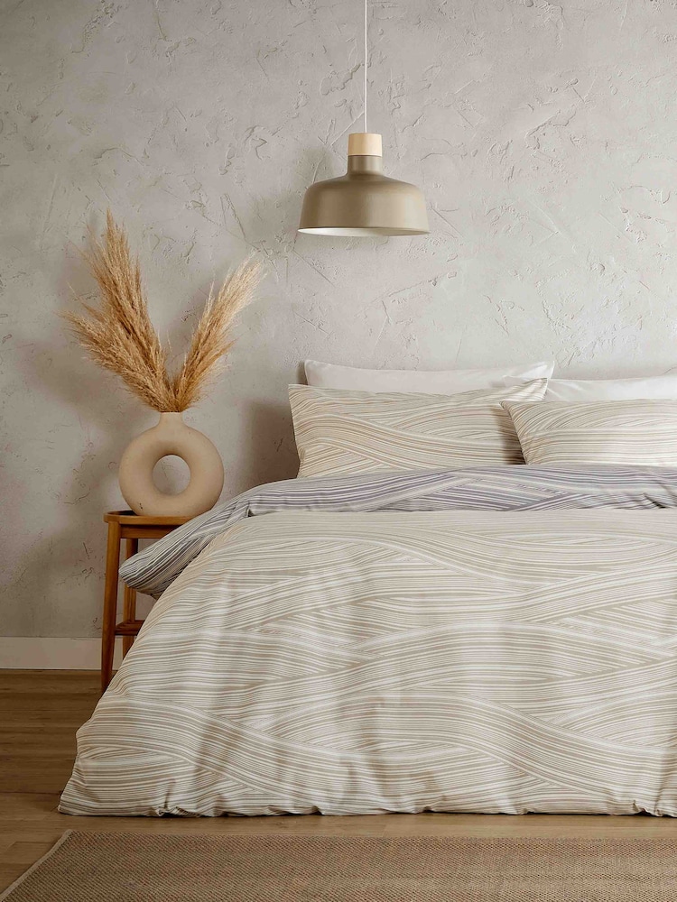 Vantona Grey/Natural Dunes Duvet Cover Set - Image 1 of 3 Vantona Grey/Natural Dunes Duvet Cover Set - Image 1 of 3
