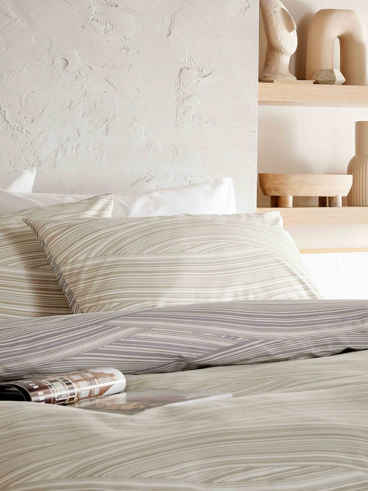 Vantona Grey/Natural Dunes Duvet Cover Set - Image 2 of 3 Vantona Grey/Natural Dunes Duvet Cover Set - Image 2 of 3