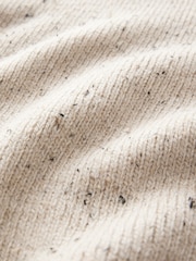 Écru - Poncho lavorato a maglia Collo alto - Immagine 6 di 7