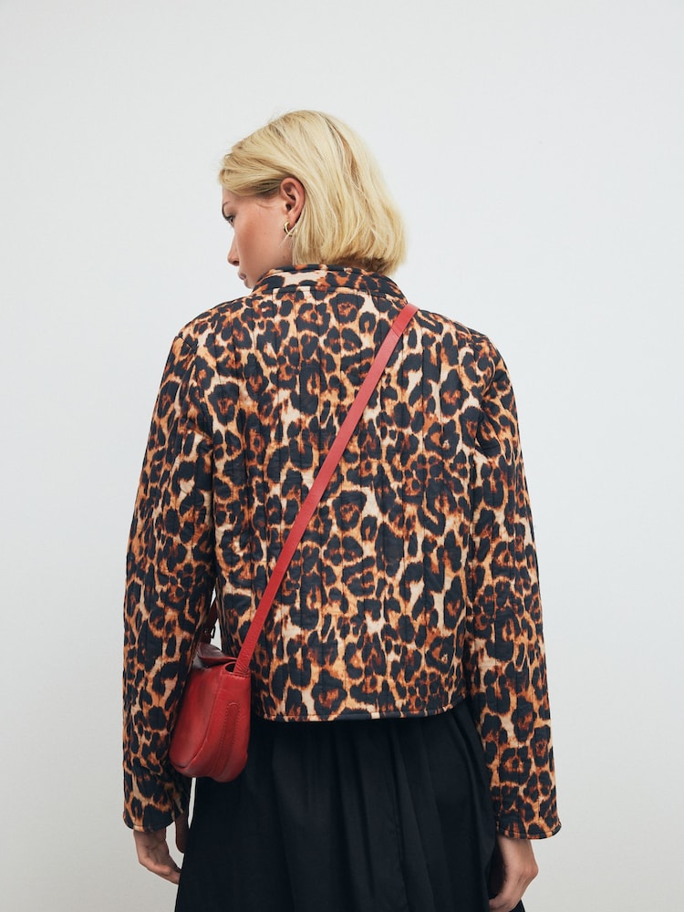 Animal Print - Gepolsterte 100% Baumwolljacke - Image 4 of 8
