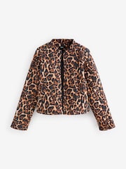 Animal Print - Gepolsterte 100% Baumwolljacke - Image 6 of 8