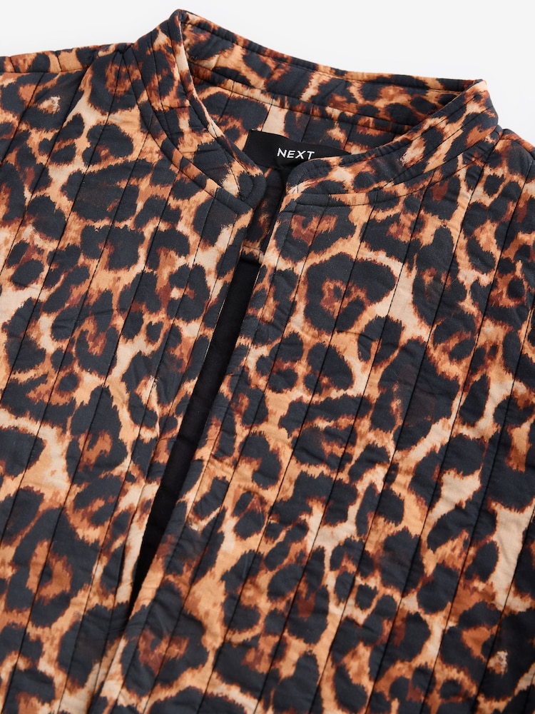 Animal Print - Gepolsterte 100% Baumwolljacke - Image 8 of 8