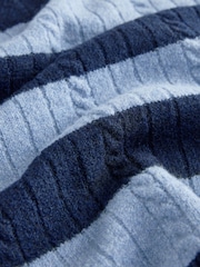Navy/Blue Stripe V-Neck Knitted Tank - Image 7 of 7