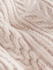 Ecru Cable Knit Button Side Tank - Image 6 of 7