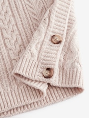Ecru Cable Knit Button Side Tank - Image 7 of 7