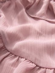Dusty Pink Frill Cape - Image 6 of 7