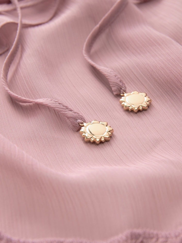 Dusty Pink Frill Cape - Image 7 of 7