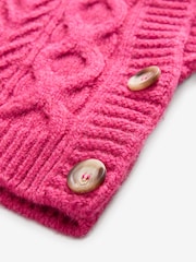 Pink Cable Knit Button Side Tank - Image 6 of 7