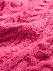 Pink Cable Knit Button Side Tank - Image 7 of 7
