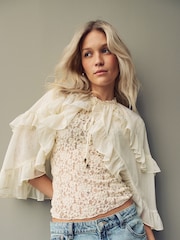 Ivory Frill Cape - Image 1 of 5