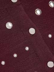 River Island Red Studded Top & Skirt Set - Image 4 of 5