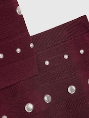 River Island Red Studded Top & Skirt Set - Image 5 of 5