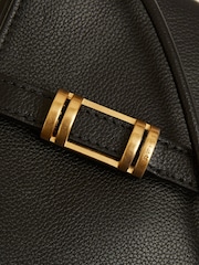 Reiss Black Vienna Leather Phone Holder - Image 4 of 4