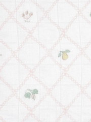 aden + anais Pink Large Blankets Silky Soft French Floral Print 100% Cotton Muslins 3 Pack - Image 3 of 10