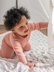 aden + anais Pink Dream Silky Soft French Floral 100% Cotton Blanket - Image 2 of 3