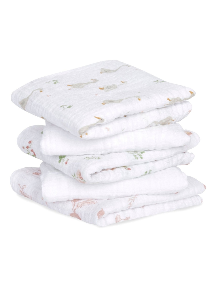 aden + anais Essentials 100% Cotton Squares Country Floral Muslins 5 Pack - תמונה 1 מתוך 4