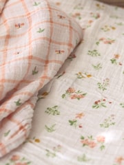 Aden + Anais Essentials 100% Bombaž odeja Country Rožast vzorec Muslins 2 Pack - Slika 2 iz 2