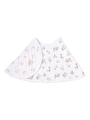 aden + anais Pink Essentials 100% Cotton Baby Burpy Bib Country Floral Muslin - Image 3 of 3