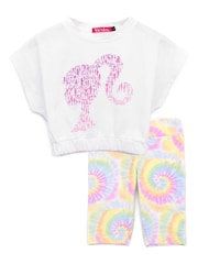 Vanilla Underground White Barbie Girls Top & Short 2 Piece Set - Image 1 of 4