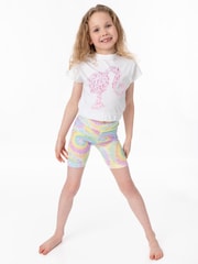 Vanilla Underground White Barbie Girls Top & Short 2 Piece Set - Image 4 of 4
