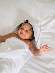 aden + anais Green Essentials Dino Jungle Hooded 100% Cotton Towels 2 Pack - Image 5 of 5