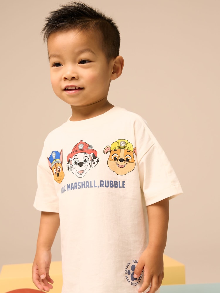 Blue/Neutral Paw Patrol Short Sleeve 100% Cotton T-Shirts and Leggings Set (3mths-8yrs) - Image 3 of 8