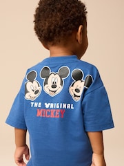 Blue/White Mickey Mouse T-Shirt & Shorts Set (3mths-8yrs) - Image 5 of 9