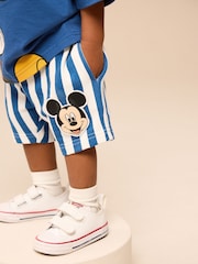 Blue/White Mickey Mouse T-Shirt & Shorts Set (3mths-8yrs) - Image 6 of 9