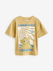 Sand Simba Lion King Short Sleeve T-Shirt (3mths-8yrs) - Image 1 of 3