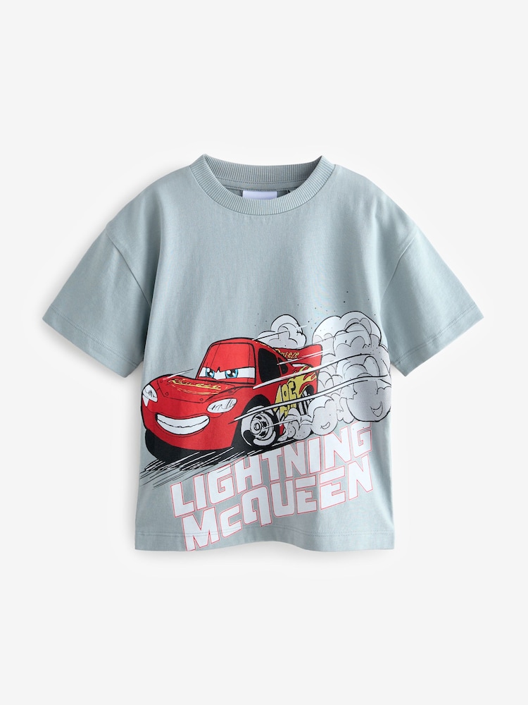 Blue Cars Lightning McQueen Short Sleeve T-Shirt (3mths-8yrs) - Image 1 of 4