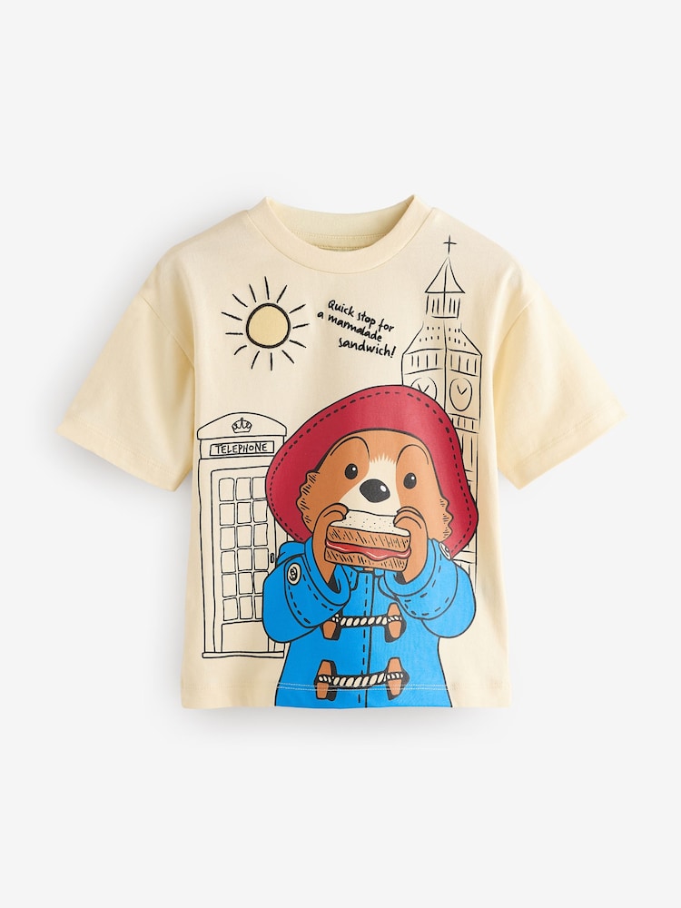 Buttermilk Paddington Bear Short Sleeve T-Shirt (3mths-8yrs) - Image 1 of 4