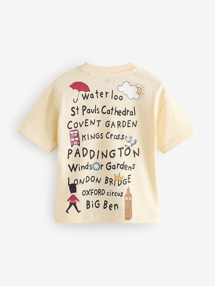 Buttermilk Paddington Bear Short Sleeve T-Shirt (3mths-8yrs) - Image 2 of 4