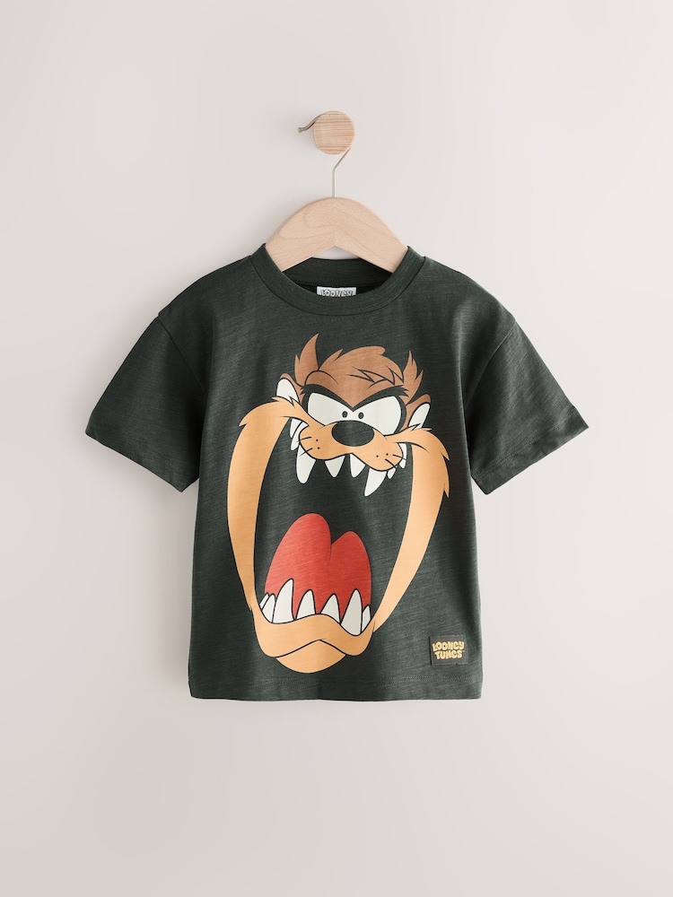 Charcoal Grey Looney Tunes Short Sleeve T-Shirt (3mths-8yrs) - Image 1 of 5