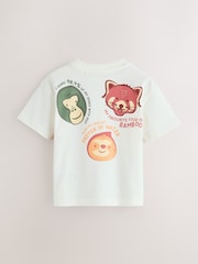 Ecru - London Zoo Short Sleeve 100% Cotton T-Shirt (3mths-8yrs) - Imagem 2 de 6